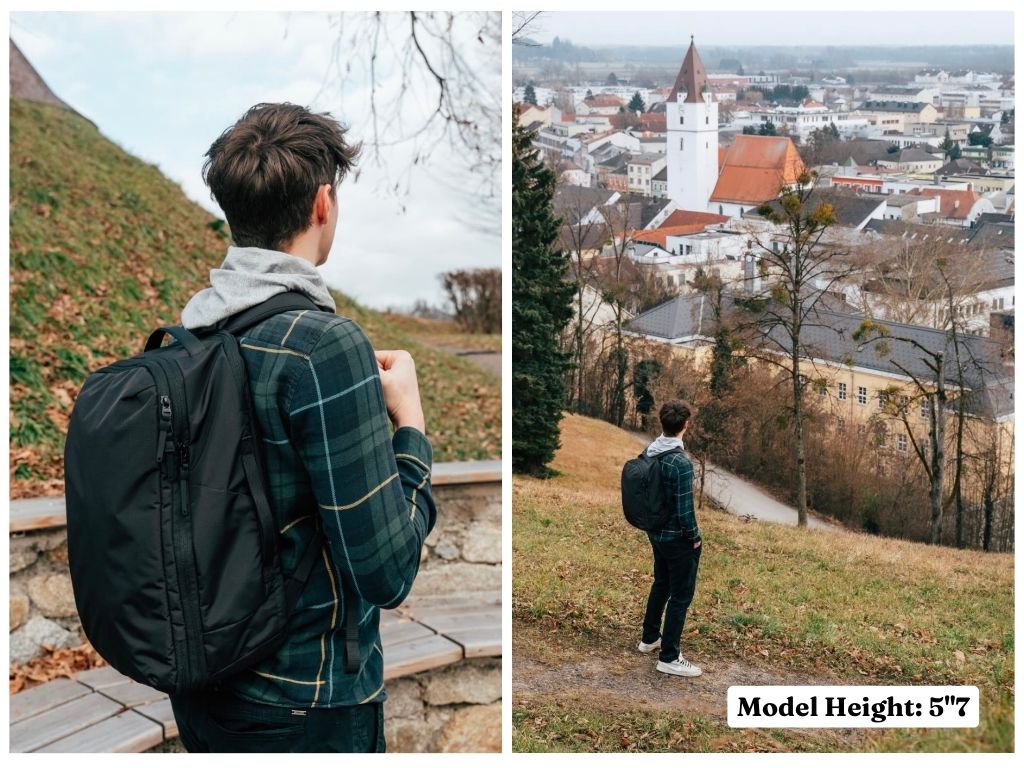 Almond Oak: The Expandable Travel Backpack 25L + 5L
