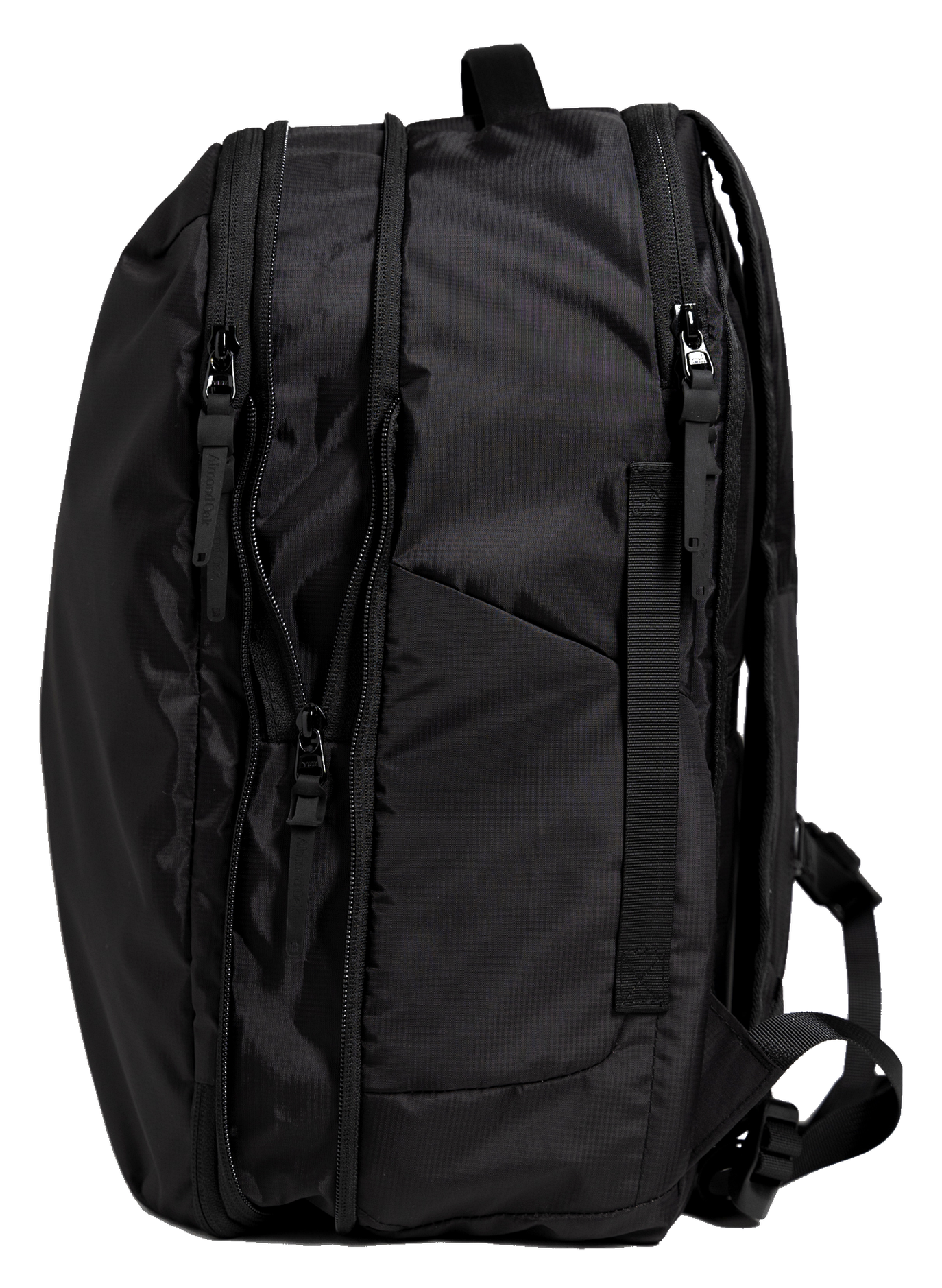 Almond Oak backpack in 30L expanded mode